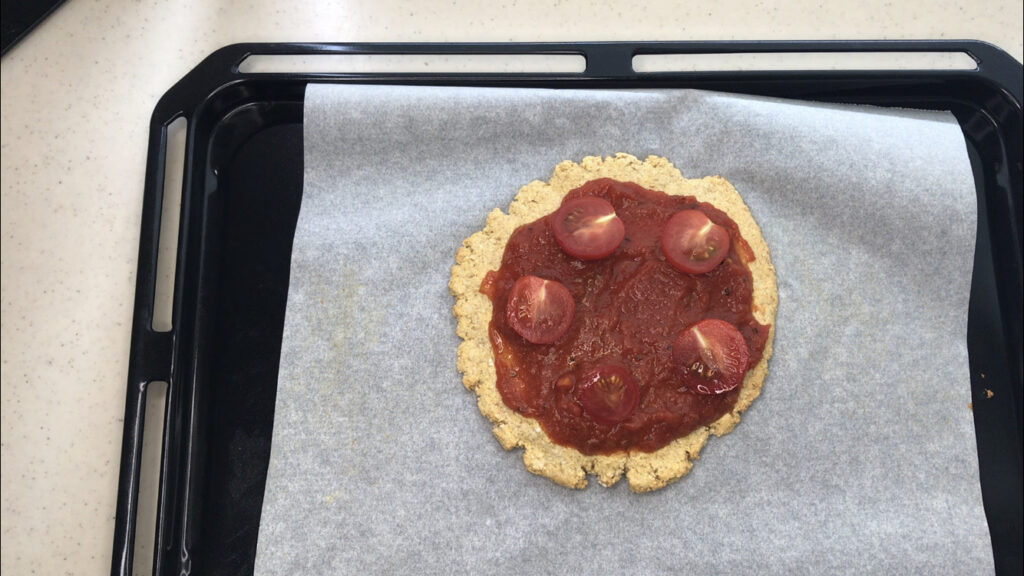 オートミールピザの作り方